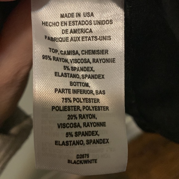 Aztec Print 2b Bebe Dress, Size Medium, Black & White - Picture 4 of 4